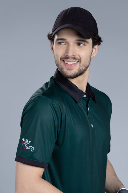 Race with Green Men's Short Sleeve Polo T-Shirt