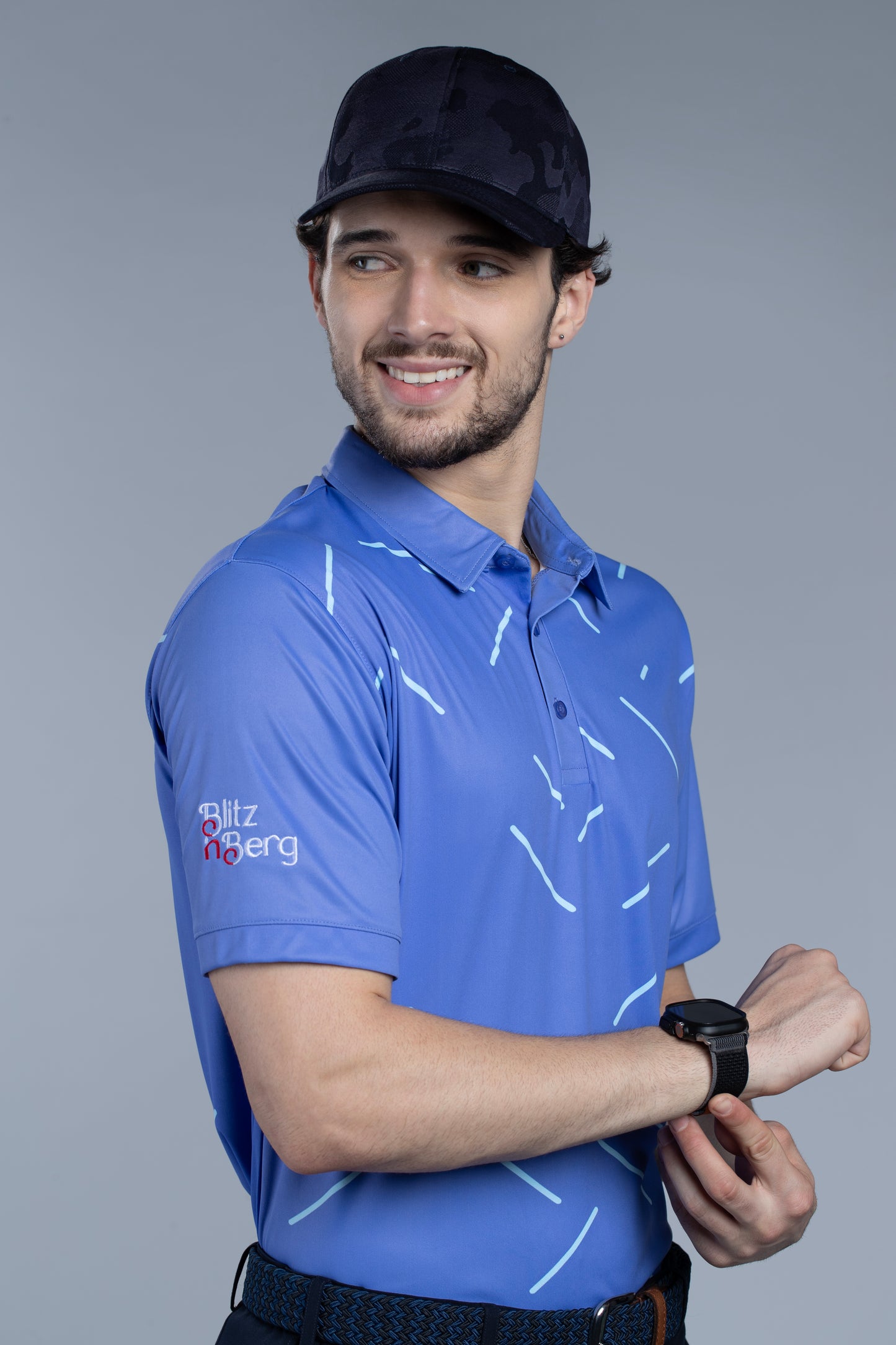 Lovely Lavender Men's Short Sleeve Polo T-Shirt